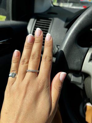 Gel French manicure