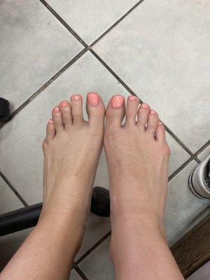 Gel pedicure