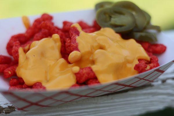 Hot Cheetos with cheese