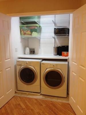 Upstairs Laundry area by RWB HVAC and Plumbing