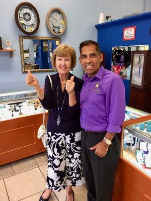 Happy Customer at La Quinta Jewelers