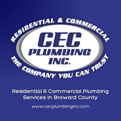 At CEC Plumbing Inc., we're proud to be your go-to, licensed plumbing experts in Davie, Plantation, Fort Lauderdale, Hollywoo...