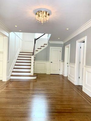 Interior painting Newton MA                -walls, trims and ceilings painting