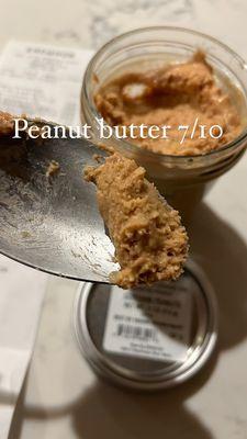 Peanut butter is soooo flavorful just a bit on the dry side