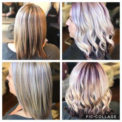 Purple & Blonde by Rhiana