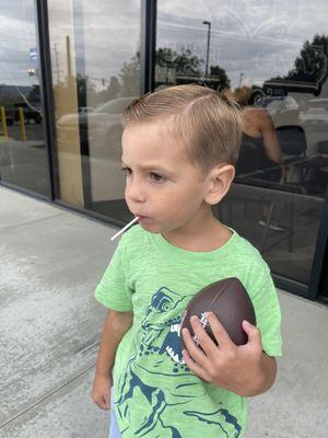 First big boy haircut!