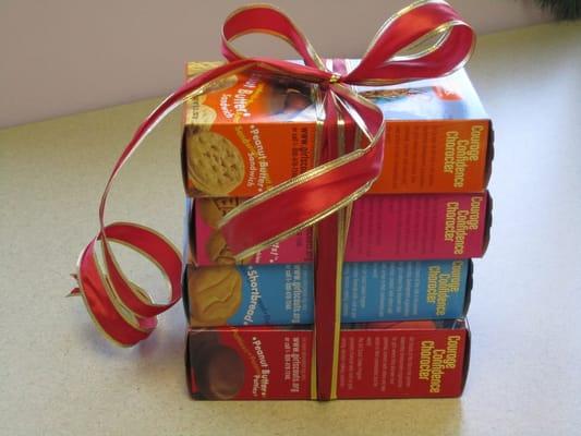 Girl Scout cookies make great gifts!