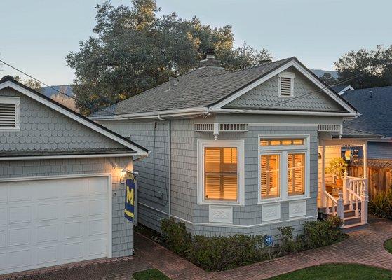 CertainTeed Landmark Premium, color Weathered Wood in Los Gatos, CA.  Weathered Wood is one of the most popular colors installed.