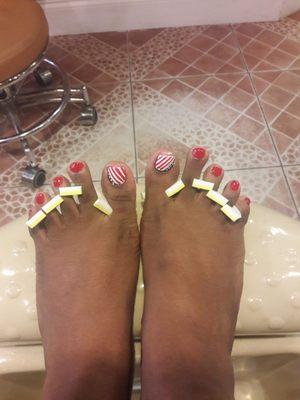 4th of July Pedicure