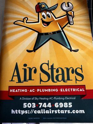 Air Stars Heating, AC, Plumbing & Electrical