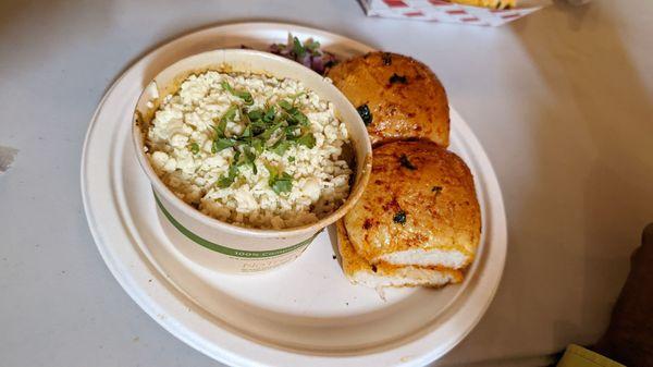 Spicy Pav Bhaji with Amul cheese