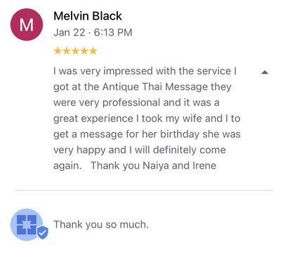 Great review:)