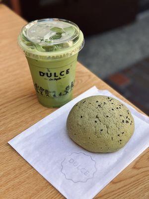 blueberry matcha and matcha roti