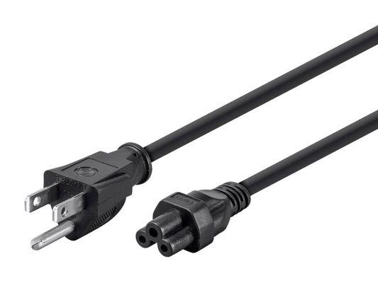 NEMA 5-15P to IEC 60320 C5 cable