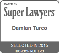 Damian Turco Super Lawyers 2015 Rising Star Award