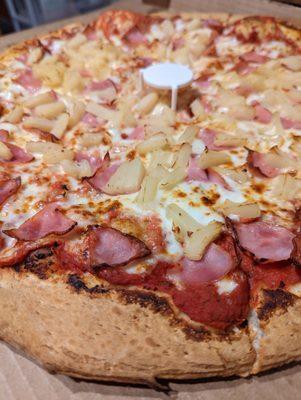 Two Topping Large Pizza ($13.49) Pineapple & Ham