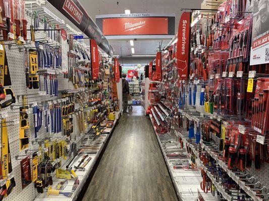 Hand and power tools aisle, Thursday 24 October 2024.