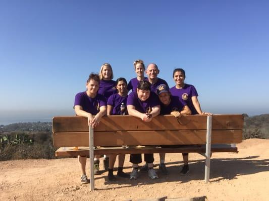 Office retreat at Will Rogers State Park.  We hiked up to Inspiration Point!