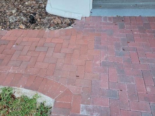 wrong colors/mismatch, UPD supplied wrong pavers to harriedly complete job