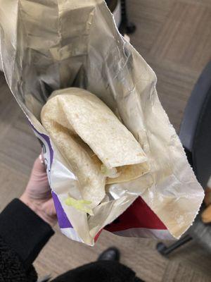 This is a no fucks given chicken wrap