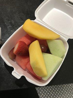 Served this tiny portion of fruit to myself and it was $8.22.