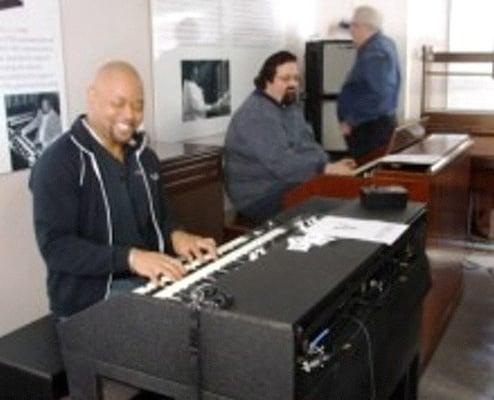 Me, Joey DeFrancesco, and Tom jamming away.