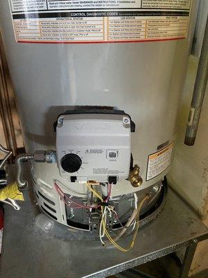 They did not put the panel for the water heater