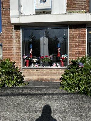 Window Display of Gilman's Cleaners