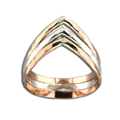 Toe Ring Thumb Ring multi metal Chevron