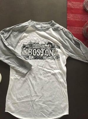 Kati's Boston Marathon Shirts.