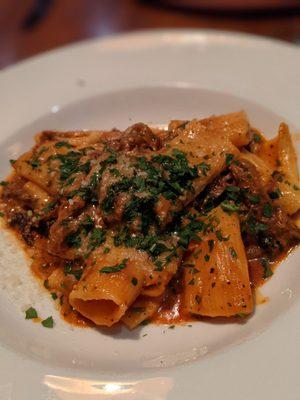 Wild boar ragu rigatoni