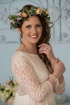 Beautiful bridesmaid by Sharyn Scully, A Touch of Color Makeup Artistry in Shelton, CT