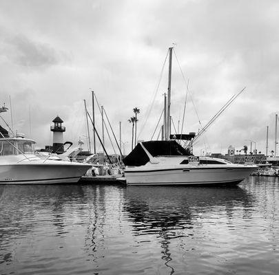 Other boats in the marina