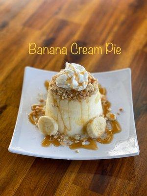 Banana Cream Pie Snow special.