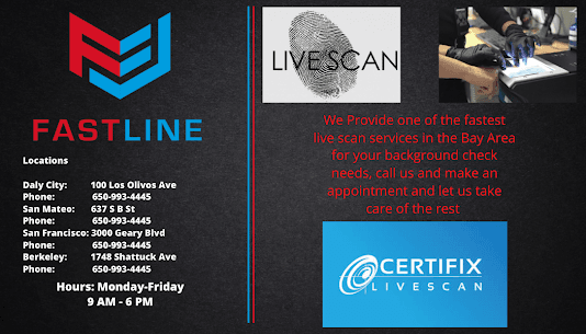 Do you need to be fingerprinted? We Offer Certifix Livescan Service experienced fingerprinting services.