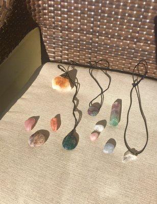 All the stones/ crystals we got from The Stone Store