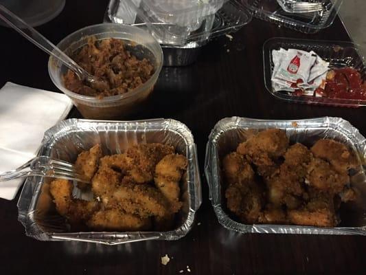 Shnitzel and cholent. Yummm