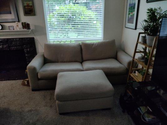 Braxten Sofa and Ottoman