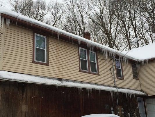 Ice damming can ruin gutters, loosen shingles & cause water damage in the attic and inside your home. Contact us if you're in need of help!