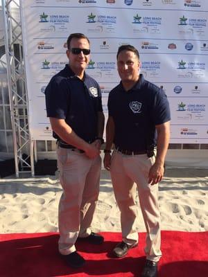 Providing security for the Long Beach International Film Festival