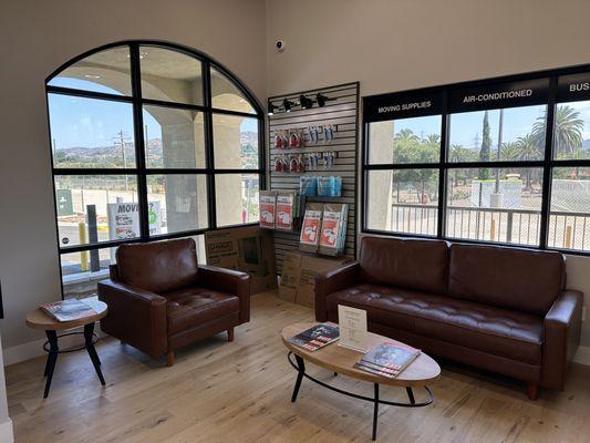 Business Center and Seating Area