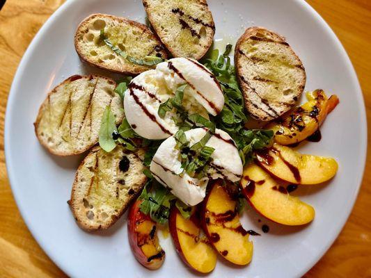 Grilled Peaches & Burrata Special