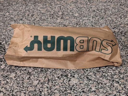 Subway paper bag