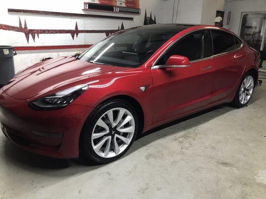 2018 Tesla Model 3 with LLumar ATC 35 installed