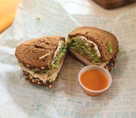 California Delight with Avocado and special sauce.