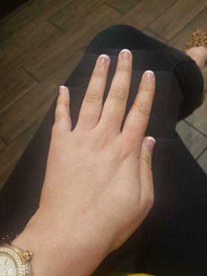 Loving the french tip in gel