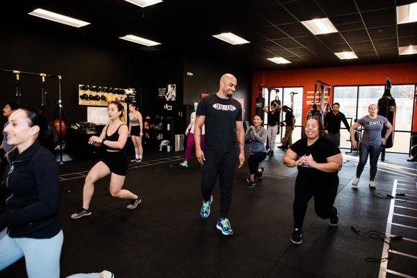 Group classes are designed for all fitness levels.