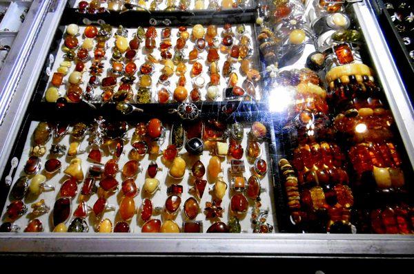 The famous Lithuanian amber jewelry