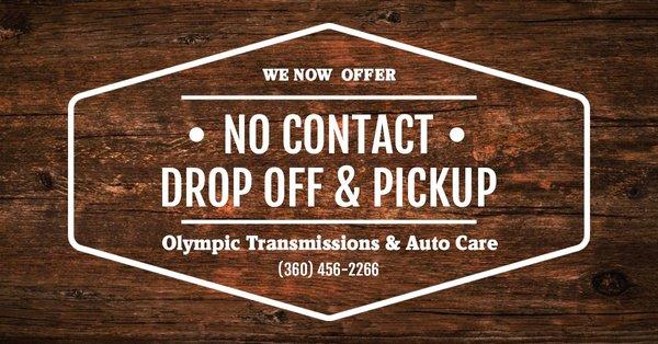 No contact drop off and pickup now available.