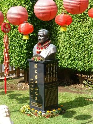 Wo Hing Temple received this bronze and marble bust of Dr. Sun Yat-sen from his family in 2013.